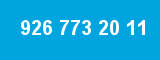 926 773 20 11